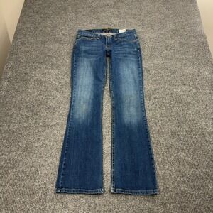 Levis Jeans Juniors 7M Blue Cotton Too Superlow 524 Flare Bootcut Low Rise Y2K